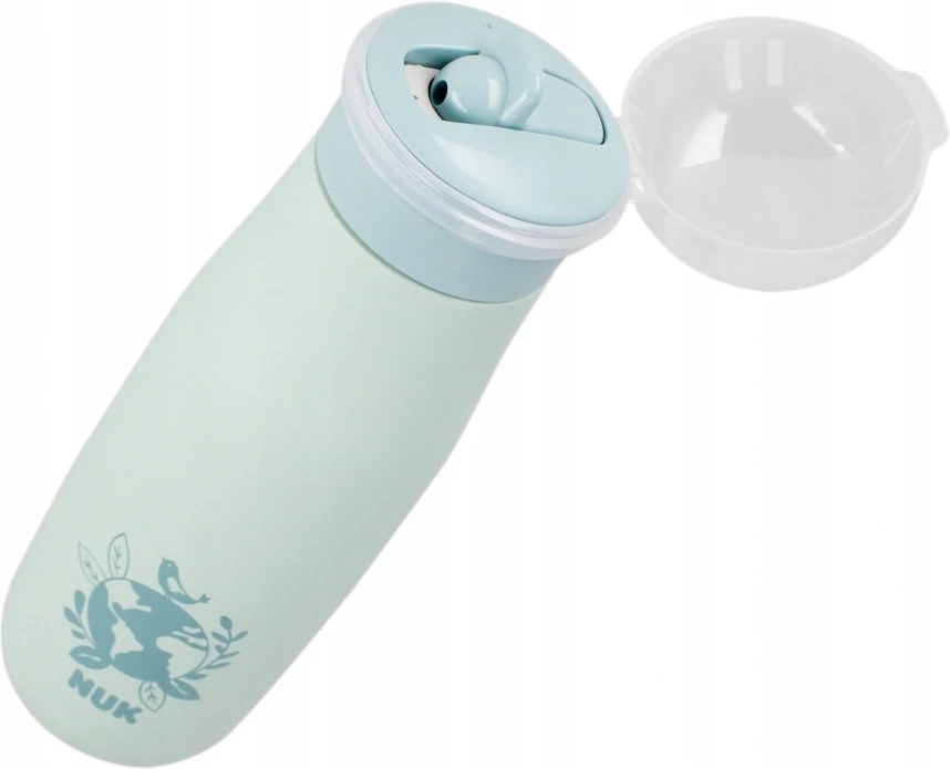 NUK 225328 nerūdijančio plieno puodelis 500ml Mini +12m gaublys