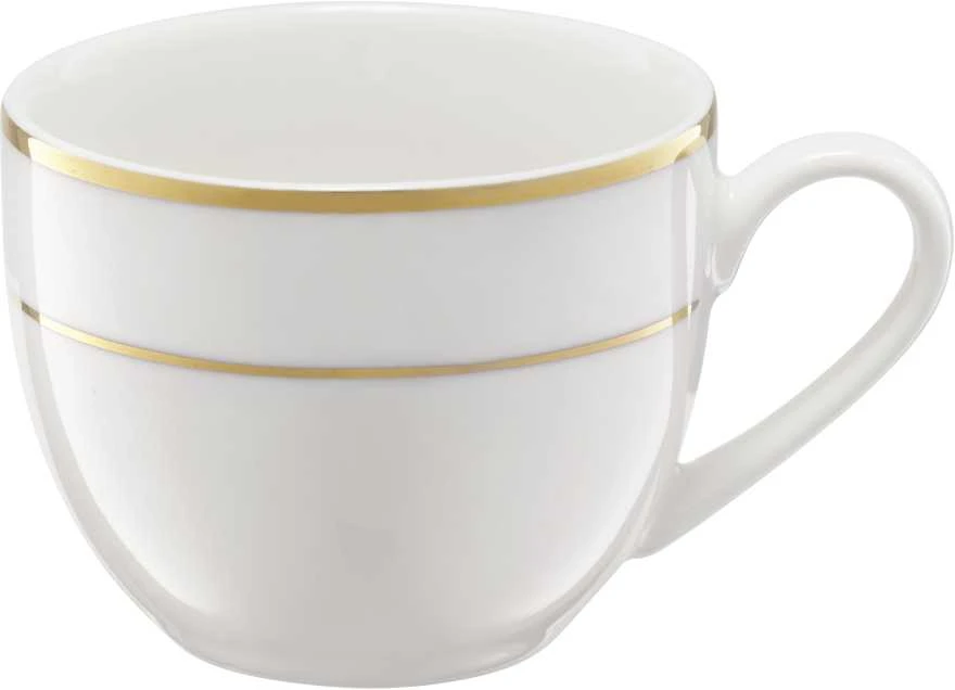 Puodelis Aura Gold Ambition 220ml baltas