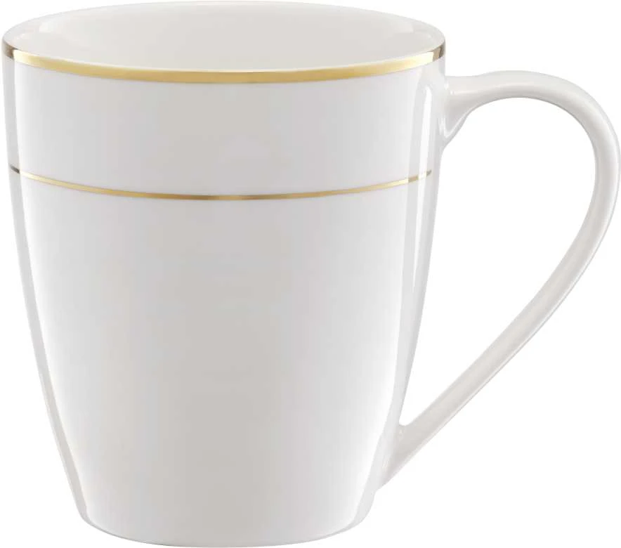 Puodelis Aura Gold Ambition 360ml baltas