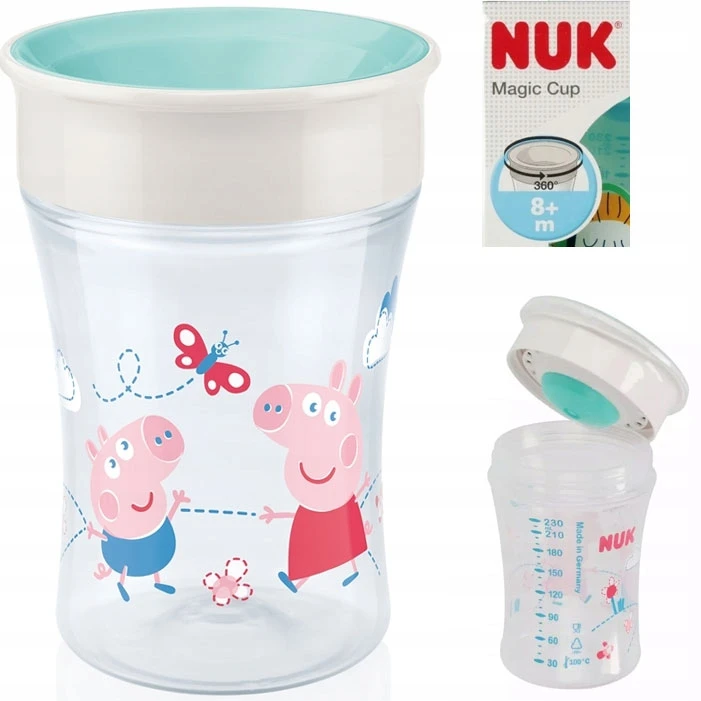 NUK 255009 MAGIC PEPPA puodelis 230 ml