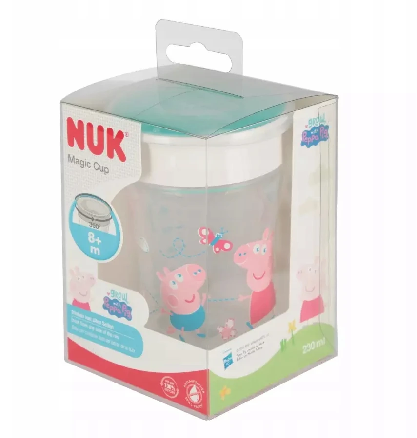 NUK 255009 MAGIC PEPPA puodelis 230 ml
