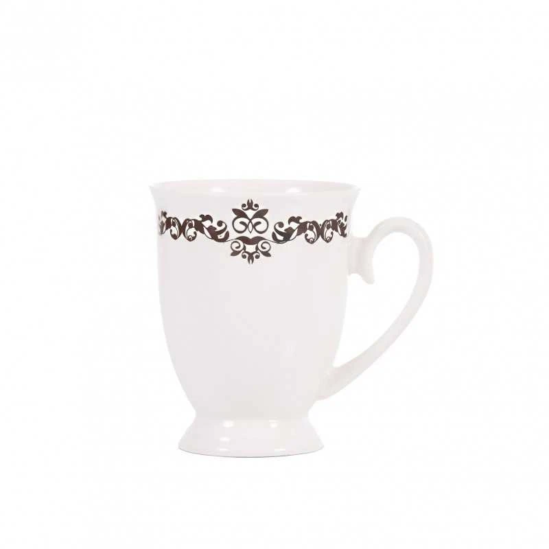 Puodelis porcelianinis DIANA 300 ml baltas/pilkas Ambition 62977