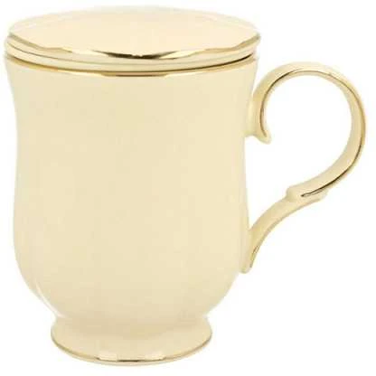 DUO Porceliano puodelis su sieteliu ir dangteliu 450ml,Clark
