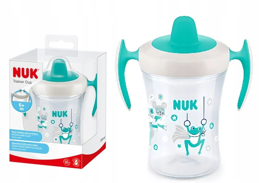 Puodelis su snapeliu ir rankenėlėmis, NUK 751140 Evolution Trainer cup, 230ml