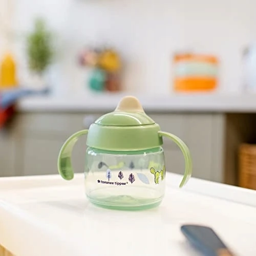 TOMMEE TIPPEE puodelis WEANING SIPPEE, 4 m+, 190 ml, geltonas, 447827