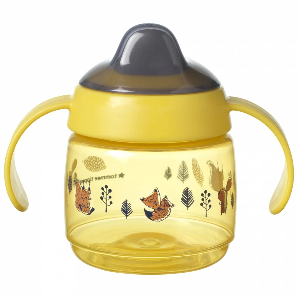 TOMMEE TIPPEE puodelis WEANING SIPPEE, 4 m+, 190 ml, geltonas, 447827