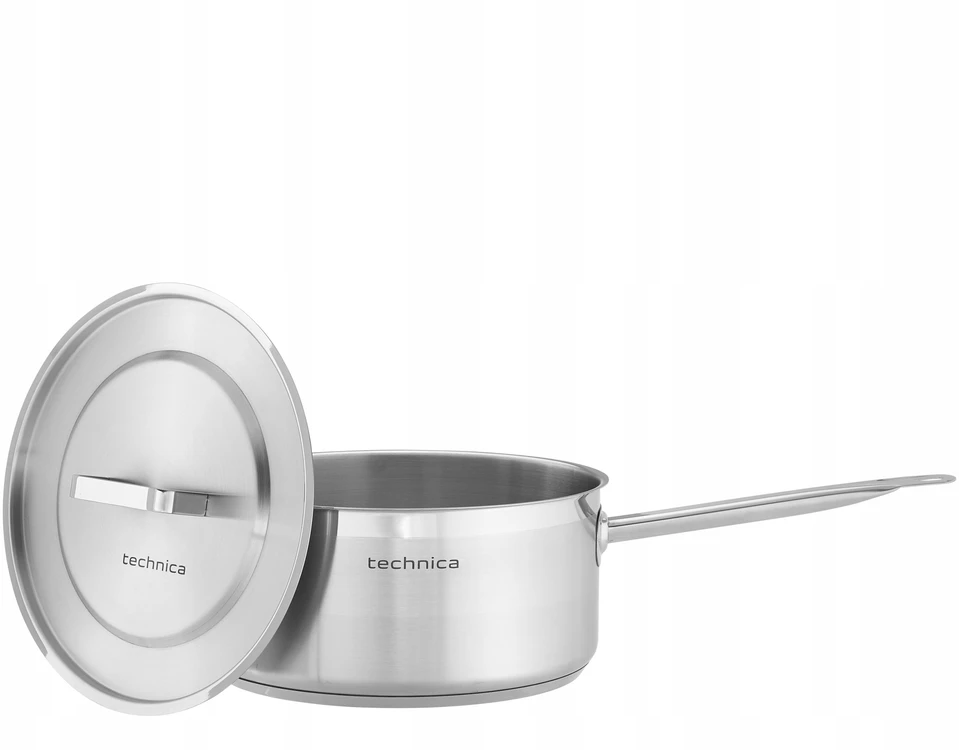 Puodo 8L nerūdijančio plieno 28 cm INDUKCINIŲ DUJŲ dangtis TECHNICA