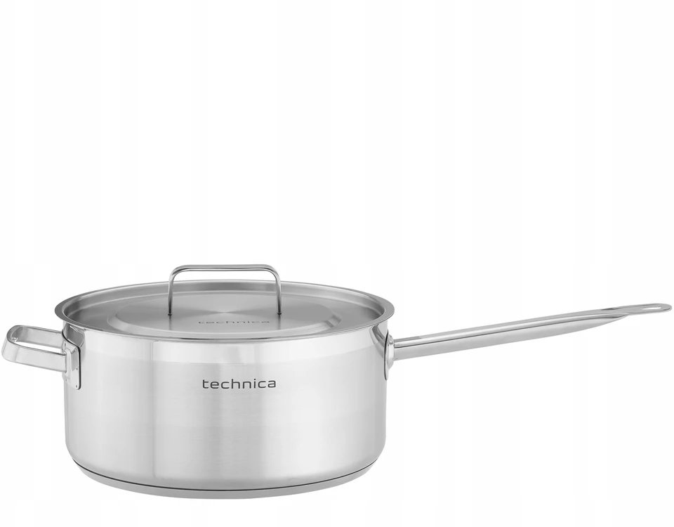 Puodo 8L nerūdijančio plieno 28 cm INDUKCINIŲ DUJŲ dangtis TECHNICA