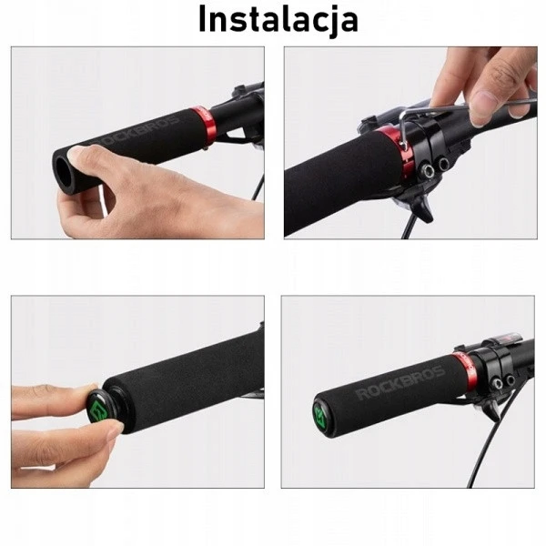 PUOTŲ DVIRAČIO GRIPAS ROCKBROS BT1001BK LENGVAS PATOGUS MTB Juodas