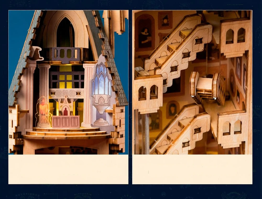 Dėlionė PUREMIND HARI POTERIS SULANKSTAMAS MEDINIS MODELIS HOGWARTS PASTATAS DIDELIOJI SALĖ