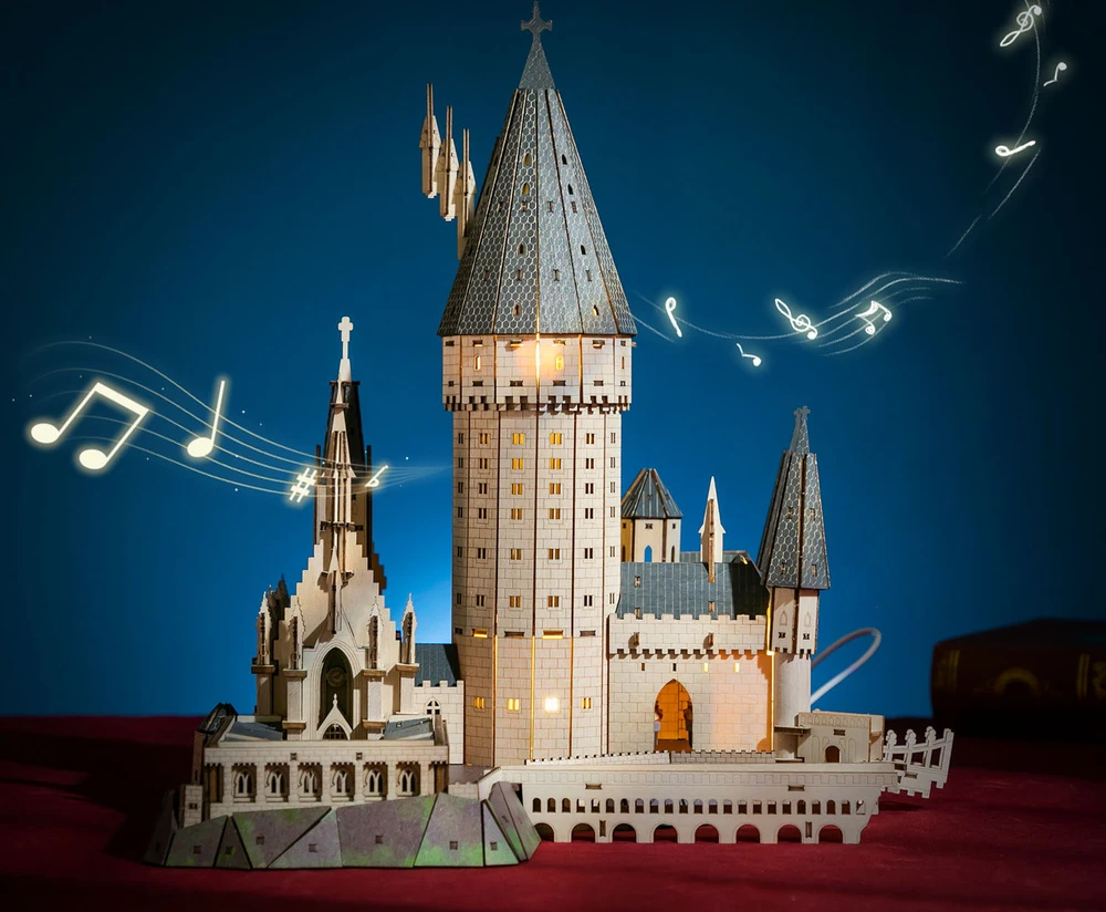 Dėlionė PUREMIND HARI POTERIS SULANKSTAMAS MEDINIS MODELIS HOGWARTS PASTATAS DIDELIOJI SALĖ