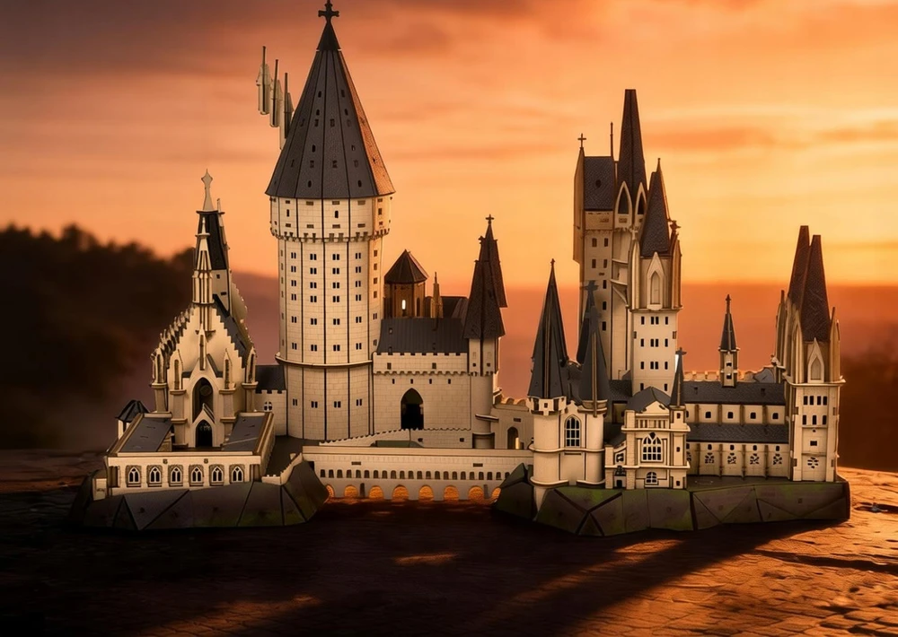 Dėlionė PUREMIND HARI POTERIS SULANKSTAMAS MEDINIS MODELIS HOGWARTS PASTATAS DIDELIOJI SALĖ
