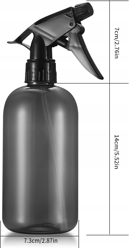 PURKŠKAMIEJI BUTELAI 3 Vnt. 500 ML PLASTIKINIS DALYTUVO PURŠKTUKAS