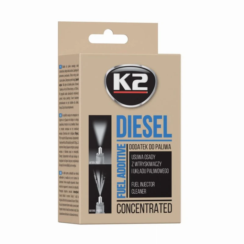 K2 Diesel purkštukų ir kuro sistemos valiklis, 50 ml