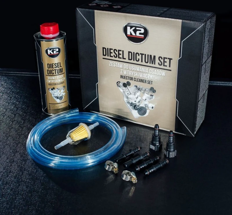 Įpurškimo sistemos valymo rinkinys K2 Diesel Dictum, 500 ml