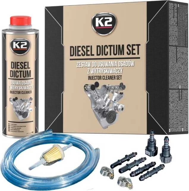 Įpurškimo sistemos valymo rinkinys K2 Diesel Dictum, 500 ml