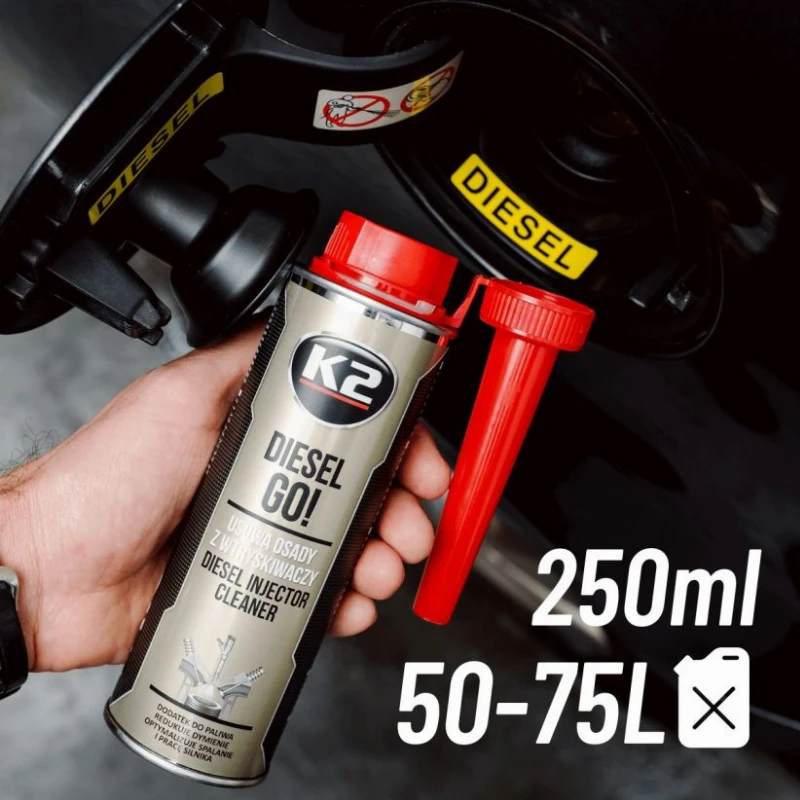 K2 Diesel Go! purkštukų valiklis, 250 ml