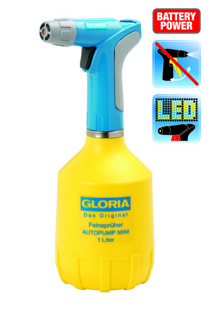 Purkštuvas AutoPump Mini GLORIA 1.0L/LED apšvietimas
