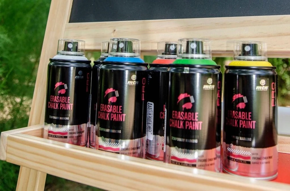 Purškiamas kreida 400 ml plaunamas purškiklis Raudonas MTN94