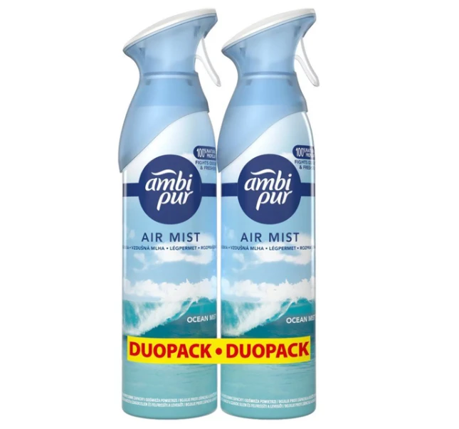 Purškiamas oro gaiviklis AMBI PUR Ocean Mist, 2x185 ml