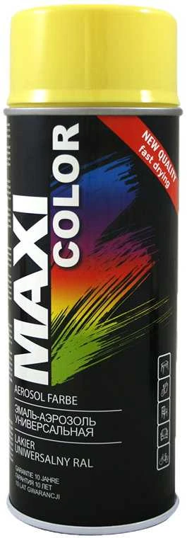 Purškiami dažai MAXI-COLOR RAL1018, šviesiai geltonos sp., 400ml