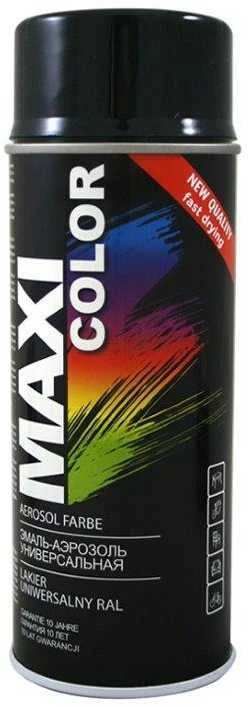 Purškiami dažai MAXI-COLOR RAL9011, grafito juodos sp., 400 ml
