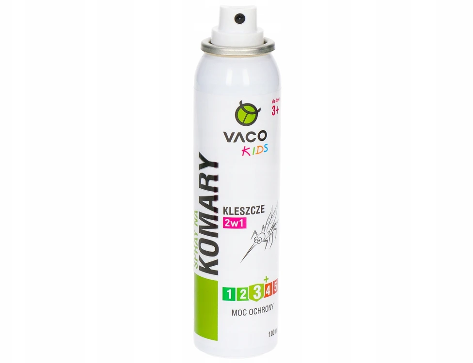 Purškiklis nuo uodų, erkių ir dygliuočių vaikams nuo 3 metų, veikia 5 valandas VACO KIDS 100 ml