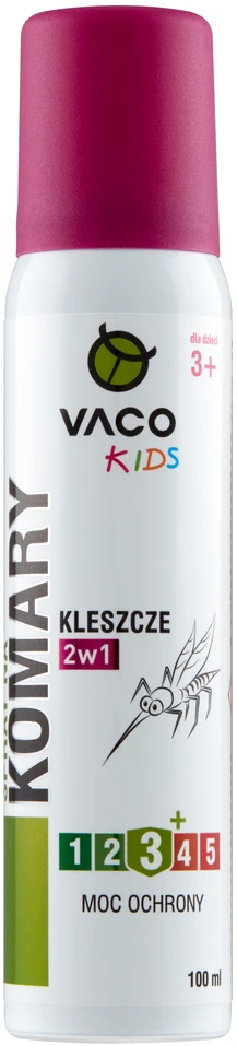 Purškiklis nuo uodų, erkių ir dygliuočių vaikams nuo 3 metų, veikia 5 valandas VACO KIDS 100 ml