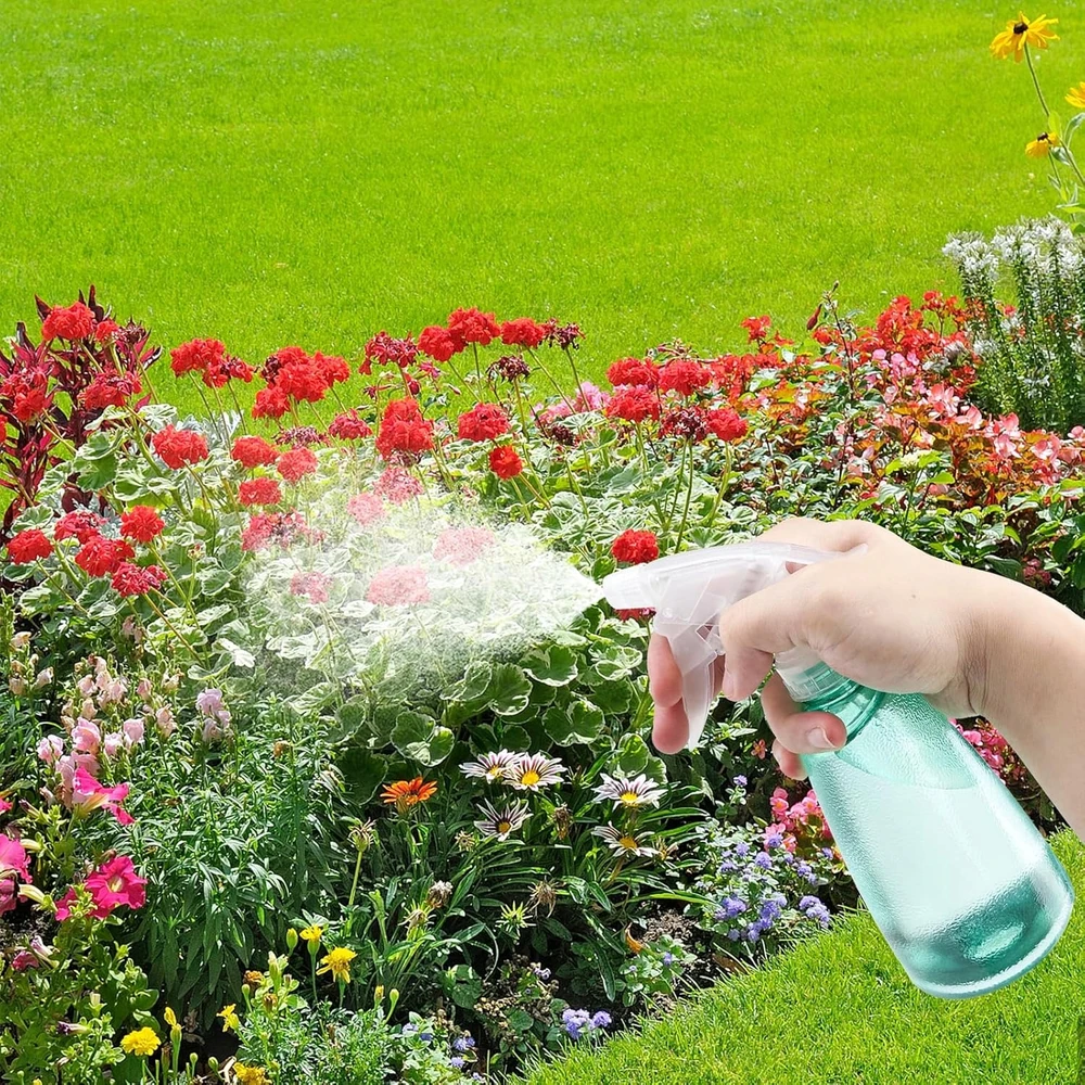 PURŠKIMO BUTELAS 500 ml MĖLYNAS REGULIUOJAMAS PAKARTOTINĖS PURŠKŠTUKAS