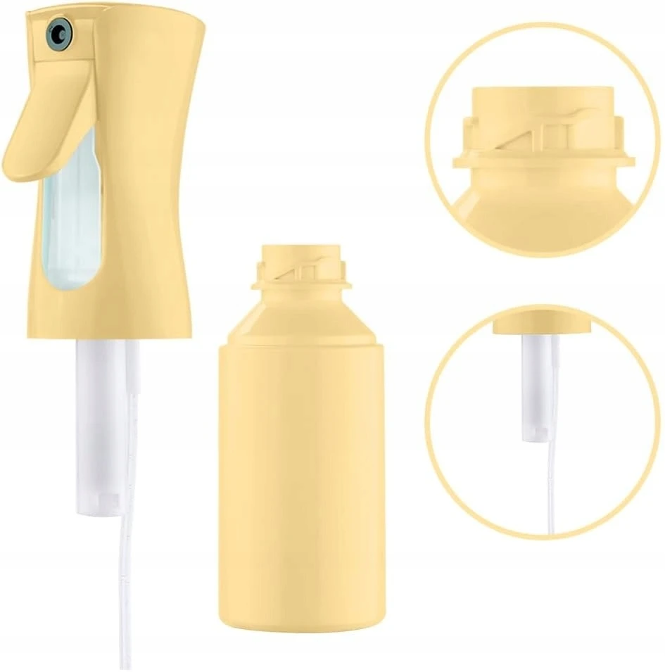 PURŠKIMO BUTELĖLIS 200 ML PLAUKŲ MILKOS NUOLATINIS, SANTRAUKAS, GELTONAS, ERGONOMIKUS