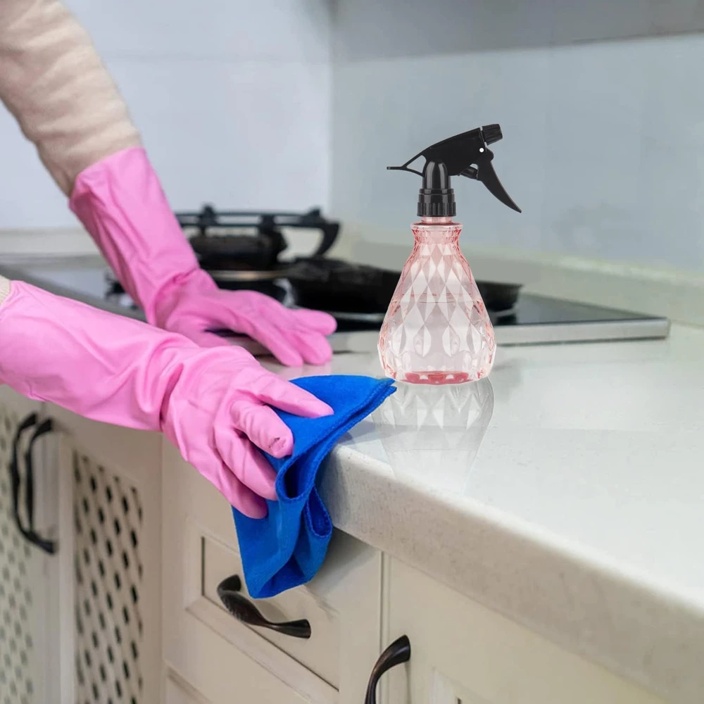 PURŠKIMO BUTELĖS 2 Vnt. 500 ml REGULIUOJAMI DŪMAI ROŽINĖ ERGONOMIKA