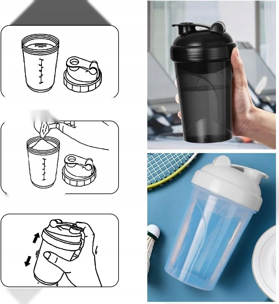 PURTYTOJAS 500 ml 2 BALTYMŲ BUTELIŲ RINKINYS SANTRAUKIAS PP KOŠTUMAS BE BPA