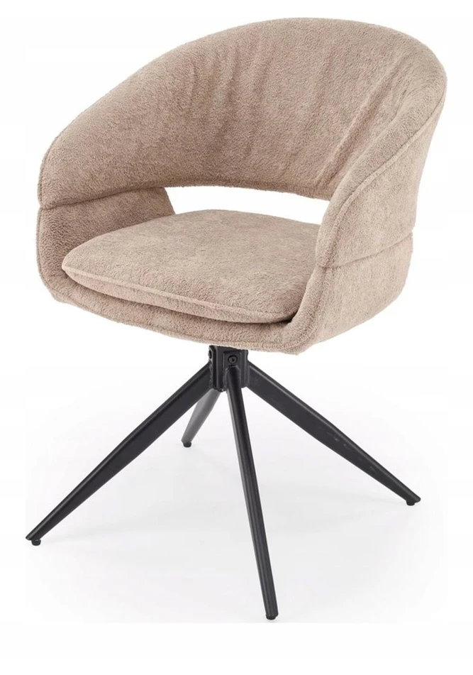 Pusiau pasukama kėdė su atlošu K-602 Halmar, Cappuccino spalvos