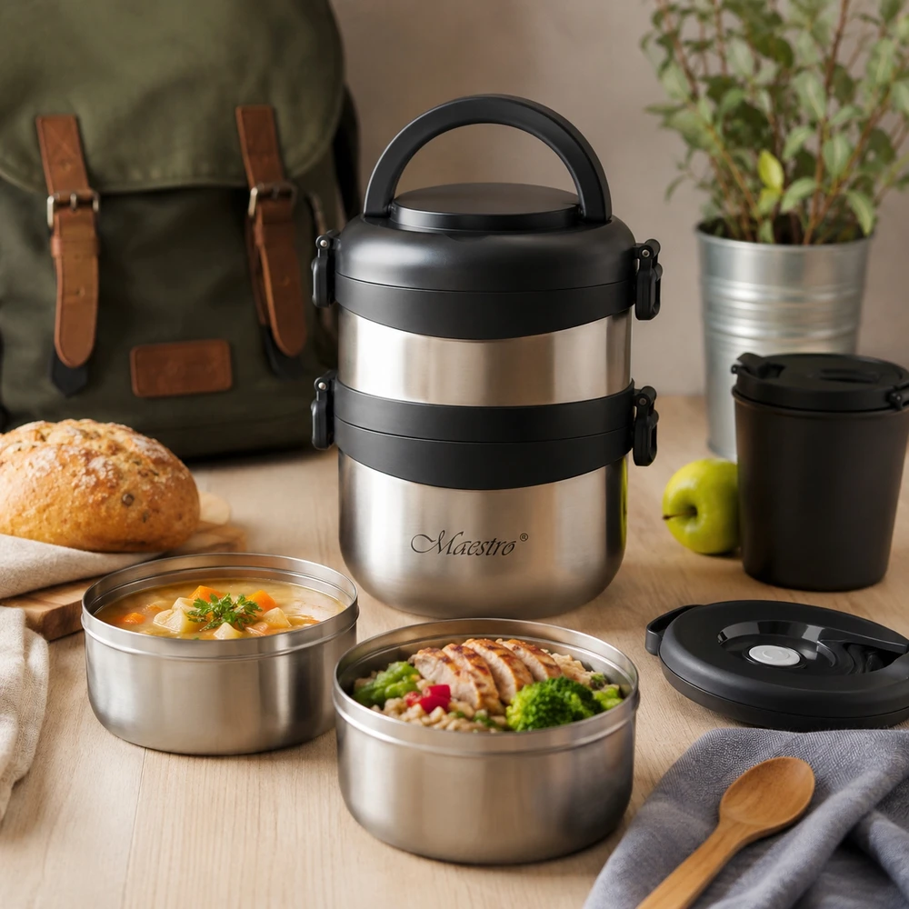 Maestro MR-1635-150 Thermos juodas, steel