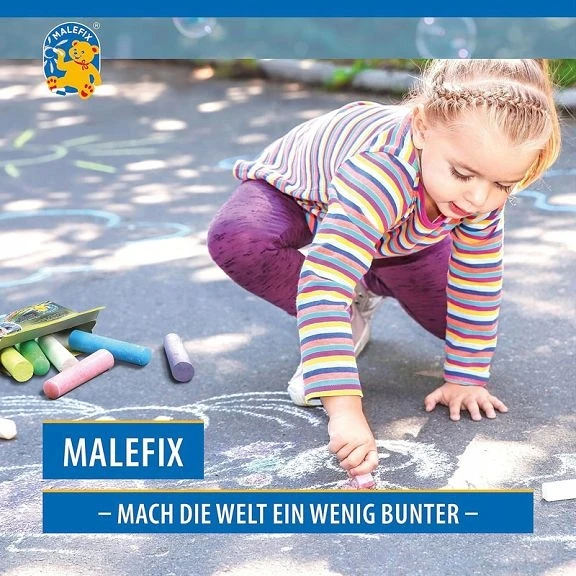 Pustefix Malefix Kreda chodnikowa 12 vnt. ( 6 kolorów ) 20006