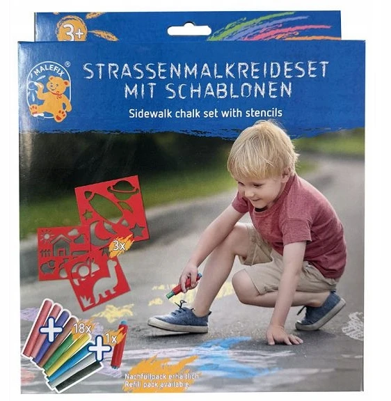 Pustefix Malefix - Kreda chodnikowa su szablonami Rinkinys Przygoda 20008