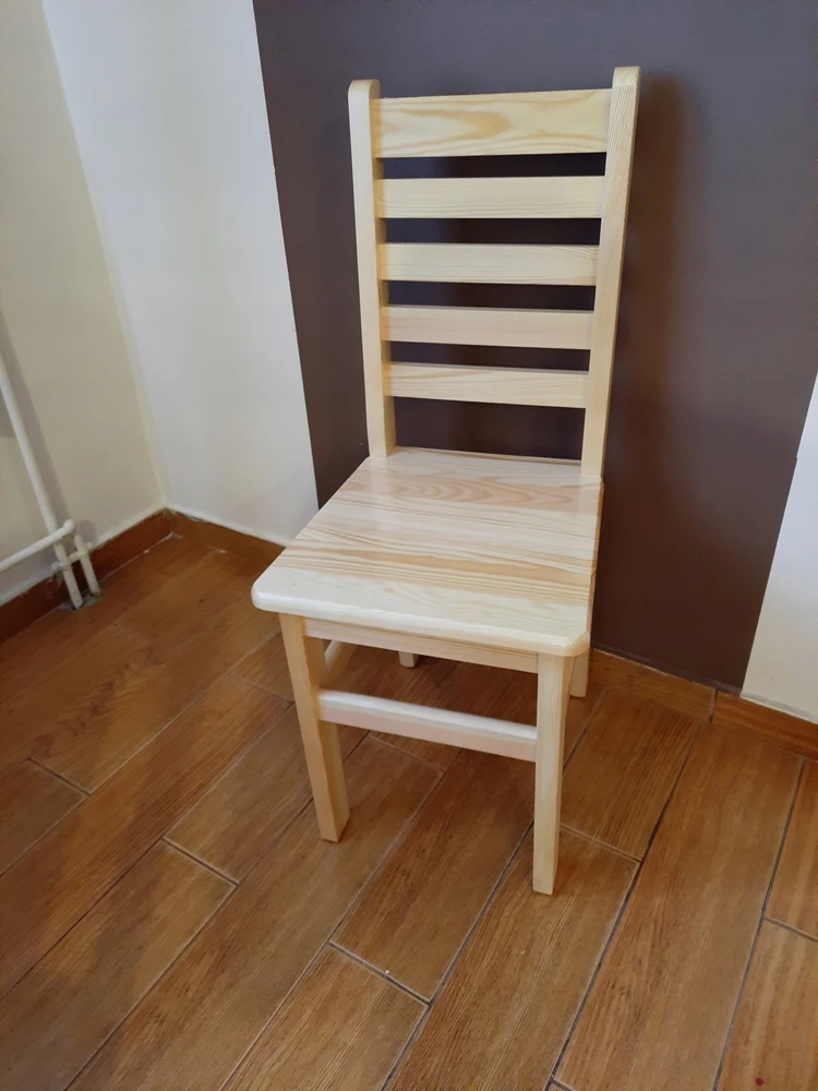 Pwood MEDINĖ KĖDĖ, neapdorota, nedažyta, horizontali DH