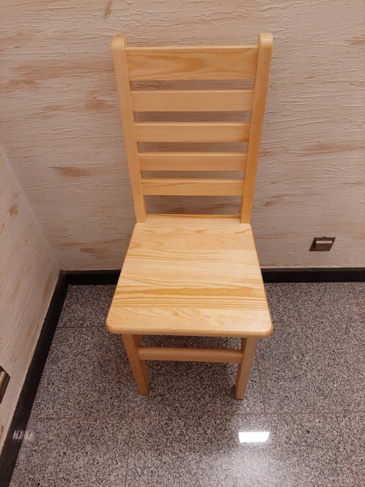 Pwood MEDINĖ KĖDĖ, neapdorota, nedažyta, horizontali DH