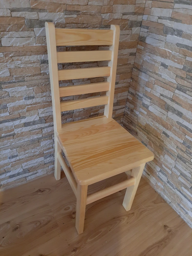 Pwood MEDINĖ KĖDĖ, neapdorota, nedažyta, horizontali DH