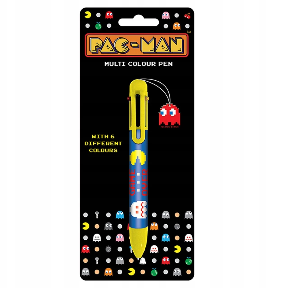 Pyramid Daugiaspalvis rašiklis Pac-man "game Over" su paslėpta kuprinėle