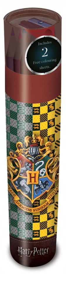 Pyramid Harry Potter - Pieštukas crayon set in tube of 12 with sharpener (Hogwarts)
