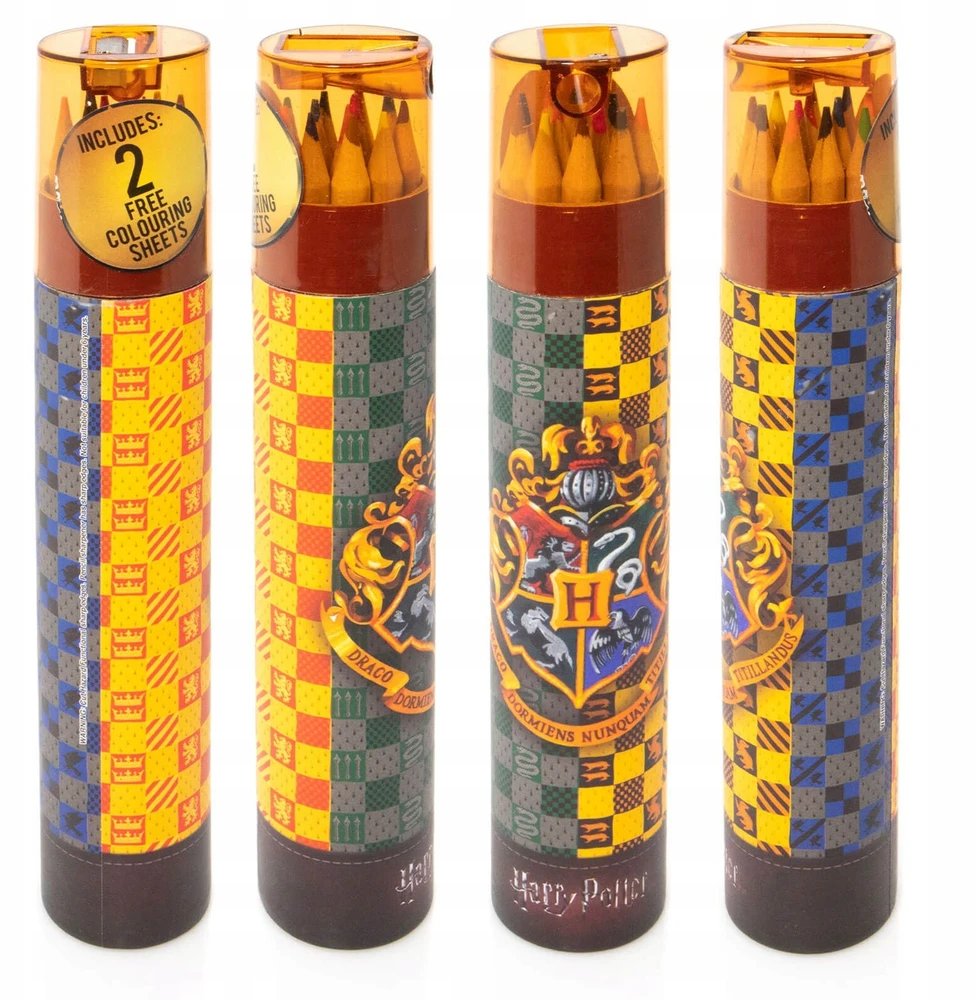 Pyramid Harry Potter - Pieštukas crayon set in tube of 12 with sharpener (Hogwarts)