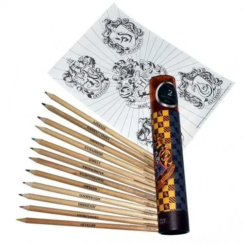 Pyramid Harry Potter - Pieštukas crayon set in tube of 12 with sharpener (Hogwarts)