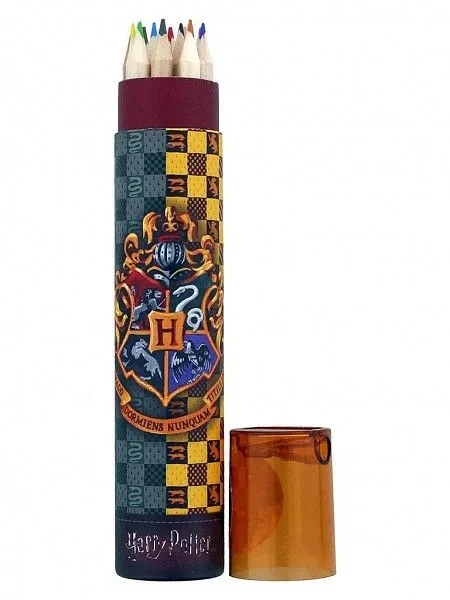Pyramid Harry Potter - Pieštukas crayon set in tube of 12 with sharpener (Hogwarts)