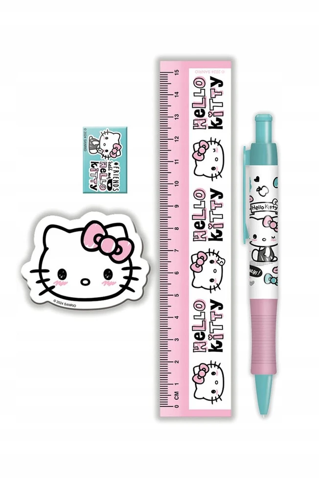 Pyramid Hello Kitty mokyklinių reikmenų rinkinys vaikams, 5 vnt.