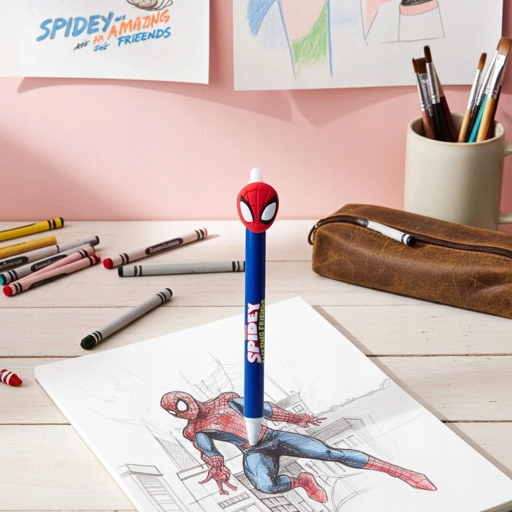 Pyramid Ištrinamas rašiklis su Spideman, vaikams, mėlynas rašalas