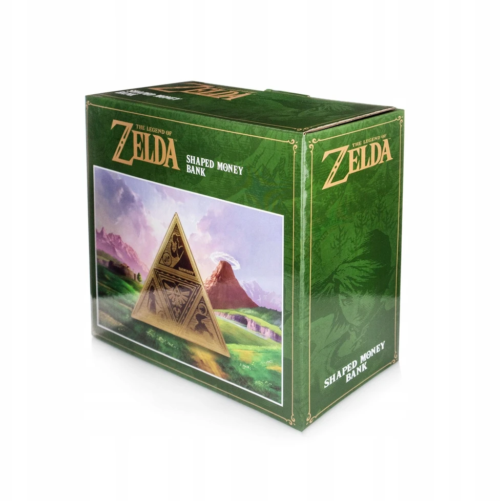 Ausinės Pyramid Piramidė taupyklė Tarptautinė The Legend of Zelda - Triforce - Taupyklė 17.5cm