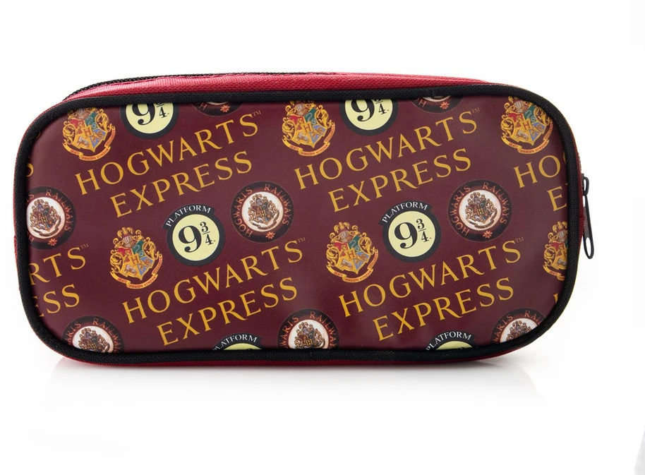 Pyramid Stačiakampė trinkelė su užtrauktuku Harry Potter (platforma 9 3/4 ir Hogvarts'o raštas) mergaitėms ir berniukams, trinkelė į