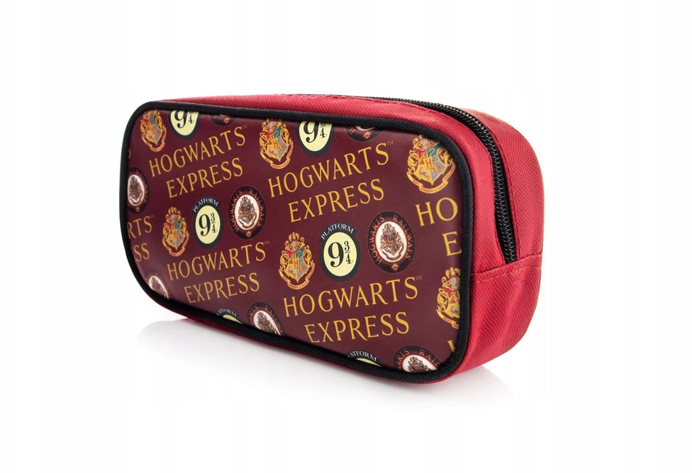 Pyramid Stačiakampė trinkelė su užtrauktuku Harry Potter (platforma 9 3/4 ir Hogvarts'o raštas) mergaitėms ir berniukams, trinkelė į