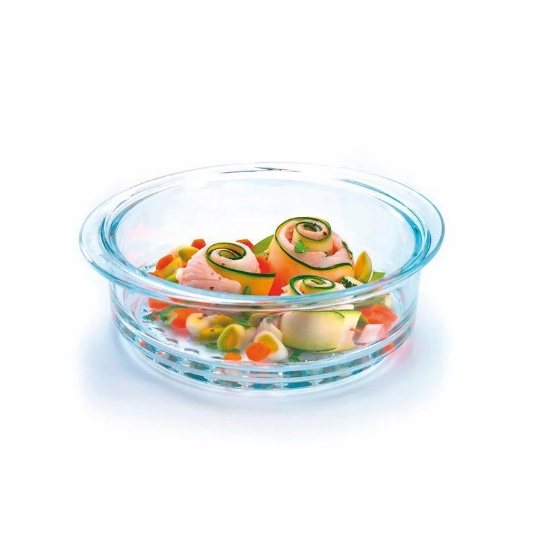 Pyrex STIKLINIS SIJETAS GARINIMO Įdėklui, KAIŠMAI ATSPARUS GARINIS 20cm 2L